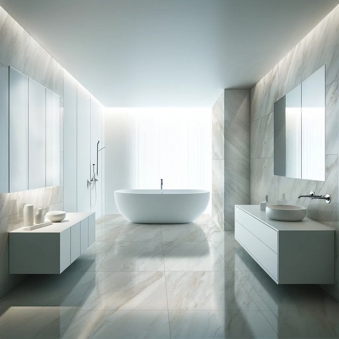 Refine Carrara Matt Wall & Floor Tile 60cm x 120cm