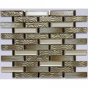 Remi Caramel 30cm x 33.5cm Mosaic Tile