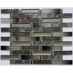 Remi Cocoa 30cm x 33.5cm Mosaic Tile