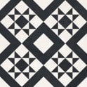 Retro Black Feature Floor 33cm x 33cm Floor Tile