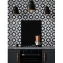 Retro Black Feature Floor 33cm x 33cm Floor Tile