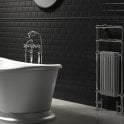 Retro Metro Charcoal Dado (5cm x 15cm) Wall Tile