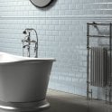 Retro Metro Cloud Blue 15cm x 15cm Skirting Tile