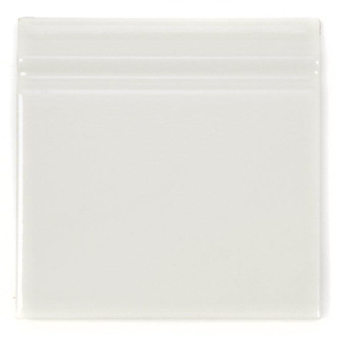Retro Metro Cream 15cm x 15cm Skirting Tile