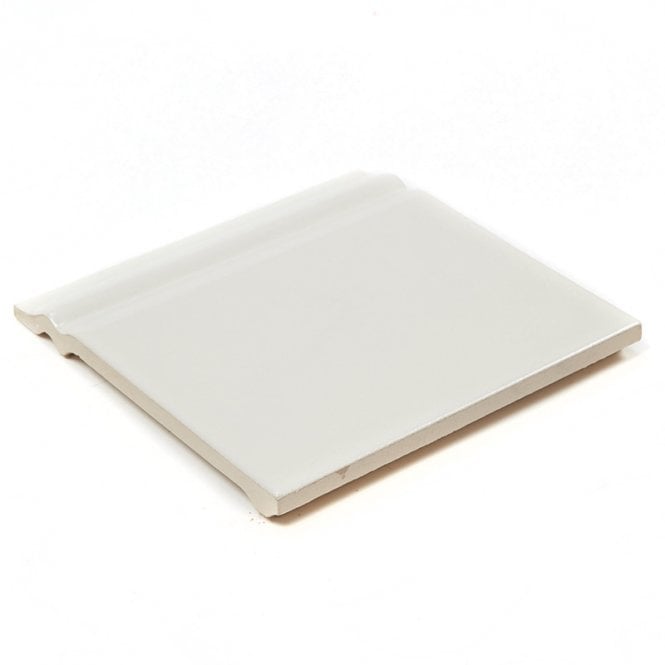 Retro Metro Cream 15cm x 15cm Skirting Tile