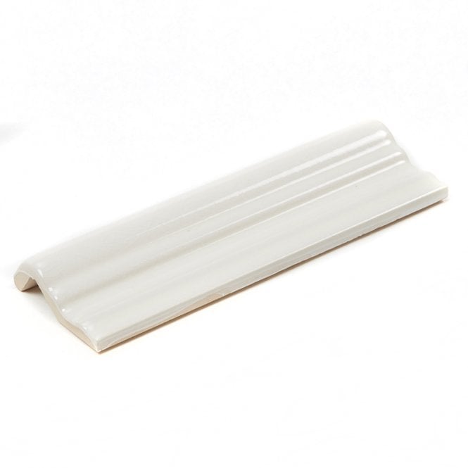 Retro Metro Cream 5cm x 15cm Border Tile