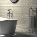 Retro Metro Cream 5cm x 15cm Border Tile
