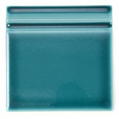Retro Metro Emerald 15cm x 15cm Skirting Tile