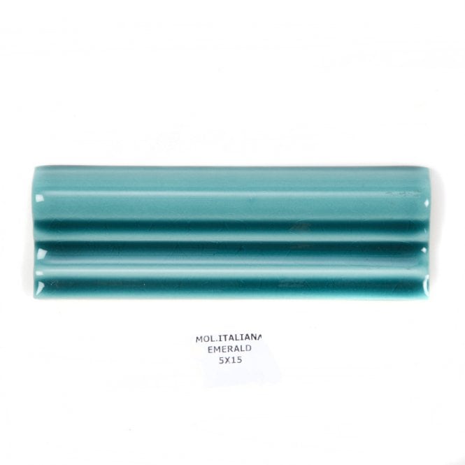 Retro Metro Emerald 5cm x 15cm Dado Tile