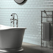 Retro Metro Glacier Blue 5cm x 15cm Border Tile
