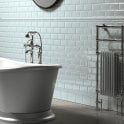 Retro Metro Glacier Blue 5cm x 15cm Border Tile