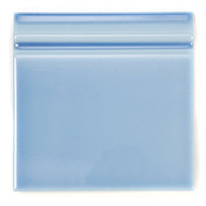 Retro Metro Mediterranean Blue 15cm x 15cm Skirting Tile