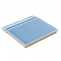 Retro Metro Mediterranean Blue 15cm x 15cm Skirting Tile