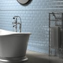 Retro Metro Mediterranean Blue 5cm x 15cm Dado Tile