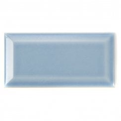 Retro Metro Mediterranean Blue 7.5cm x 15cm Wall Tile