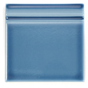 Retro Metro Ocean Blue 15cm x 15cm Skirting Tile