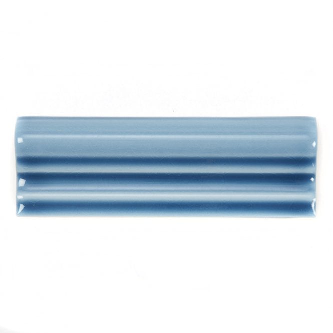 Retro Metro Ocean Blue 5cm x 15cm Dado Tile