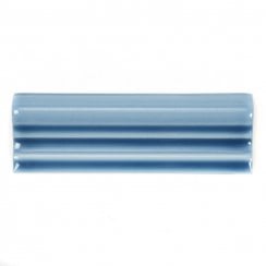 Retro Metro Ocean Blue 5cm x 15cm Dado Tile