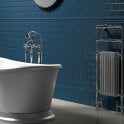 Retro Metro Ocean Blue 7.5cm x 15cm Wall Tile