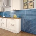 Retro Metro Ocean Blue 7.5cm x 15cm Wall Tile