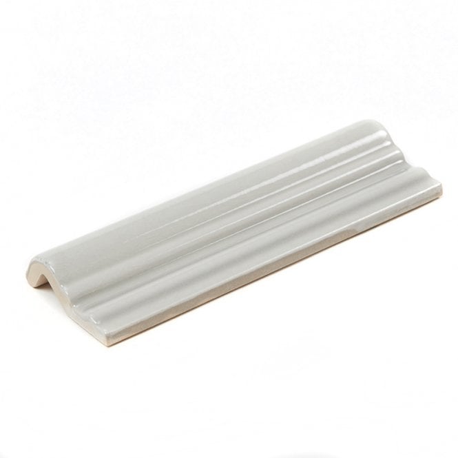Retro Metro Silver Grey 5cm x 15cm Dado Tile