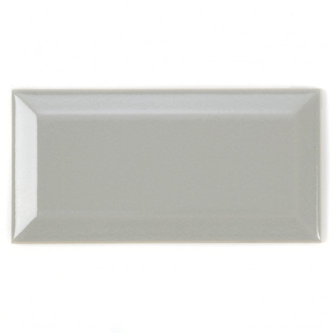 Retro Metro Silver Grey 7.5cm x 15cm Wall Tile