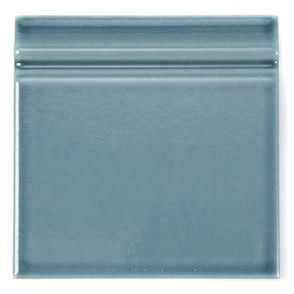 Retro Metro Steel Blue 15cm x 15cm Skirting Tile