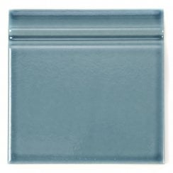 Retro Metro Steel Blue 15cm x 15cm Skirting Tile