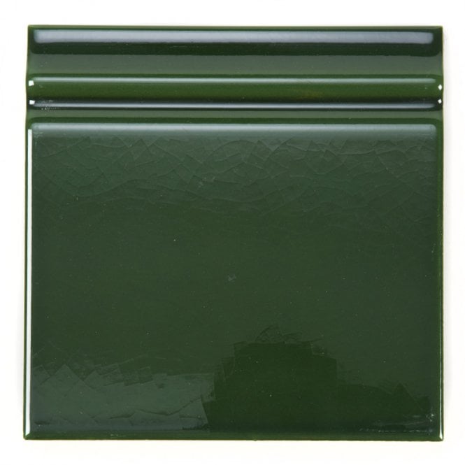 Retro Metro Victorian Green 15cm x 15cm Skirting Tile