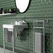 Retro Metro Victorian Green 15cm x 15cm Skirting Tile