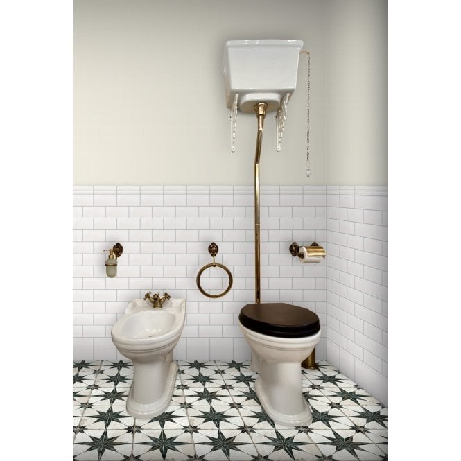 Retro Metro White 15cm x 15cm Skirting Tile