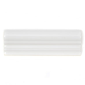 Retro Metro White 5cm x 15cm Border Tile
