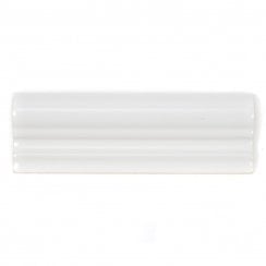 Retro Metro White 5cm x 15cm Border Tile