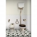 Retro Metro White 5cm x 15cm Border Tile