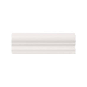 Retro Metro White 5cm x 15cm Dado Tile