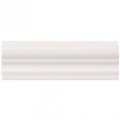 Retro Metro White 5cm x 15cm Dado Tile