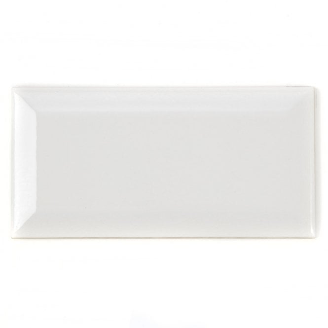 Retro Metro White 7.5cm x 15cm Wall Tile
