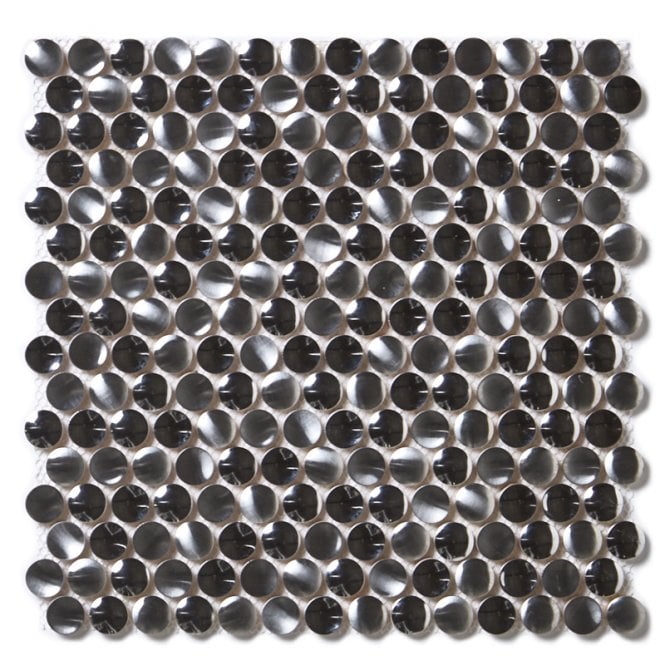 Retro Silver 29.2cm x 29.2cm Mosaic Tile