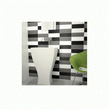 Rhian Black Gloss 10cm x 30cm Wall Tile
