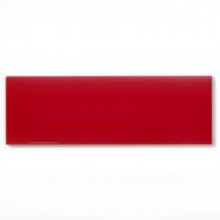 Ribesalbes Ceramica Rhian Red Gloss 10cm x 30cm Wall Tile