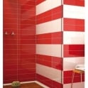 Ribesalbes Ceramica Rhian Red Gloss 10cm x 30cm Wall Tile