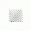 Rhombi Pressed White 30cm x 30cm Mosaic Tile