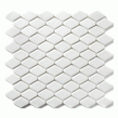 Rhombi Pressed White 30cm x 30cm Mosaic Tile