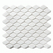 Rhombi Pressed White 30cm x 30cm Mosaic Tile