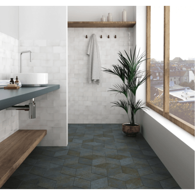 Rhombus Oxide Azul 14cm x 24cm Wall & Floor Tile