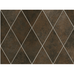Rhombus Oxide Black 14cm x 24cm Wall & Floor Tile