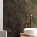Rhombus Oxide Black 14cm x 24cm Wall & Floor Tile