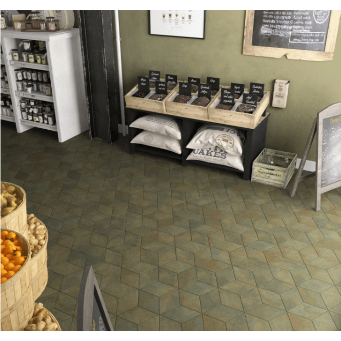 Rhombus Oxide Verde 14cm x 24cm Wall & Floor Tile