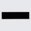 Ripple Glossy Black 7.5cm x 30cm Wall Tile