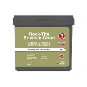 Rock-Tite External Brush-In Grout Tropical Ebony 15kg